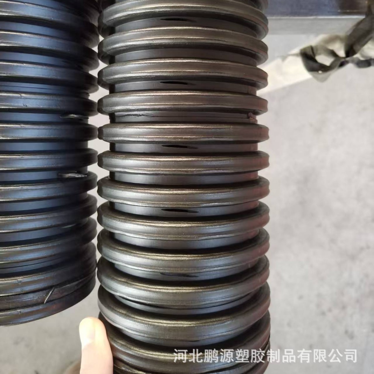 hdpe110双壁波纹管打孔渗水波纹管现货供应规格齐全