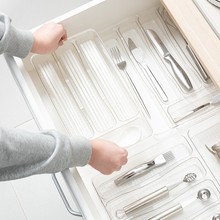 厨房抽屉收纳分隔筷子刀叉餐具自由组合家用桌面分格整理收纳盒