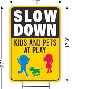 Foreign trade new courtyard insert card with H-shaped bracket hollow board pay attention to children playing billboards