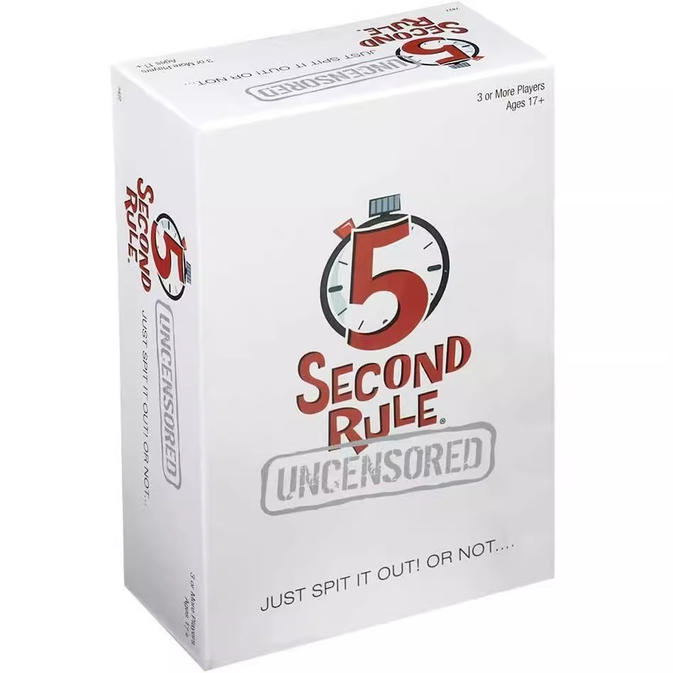 Jeu de société RÈGLE DES 5 SECONDES NON CENSURÉE Divertissement amusant Jeu de cartes de 5 secondes CRACHEZ-LE_voghion.com