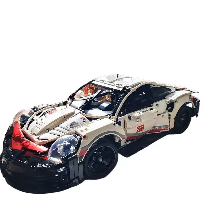 Конструктор Lego Porsche 911 гоночный автомобиль, более 1600 деталей, пульт и подсветка