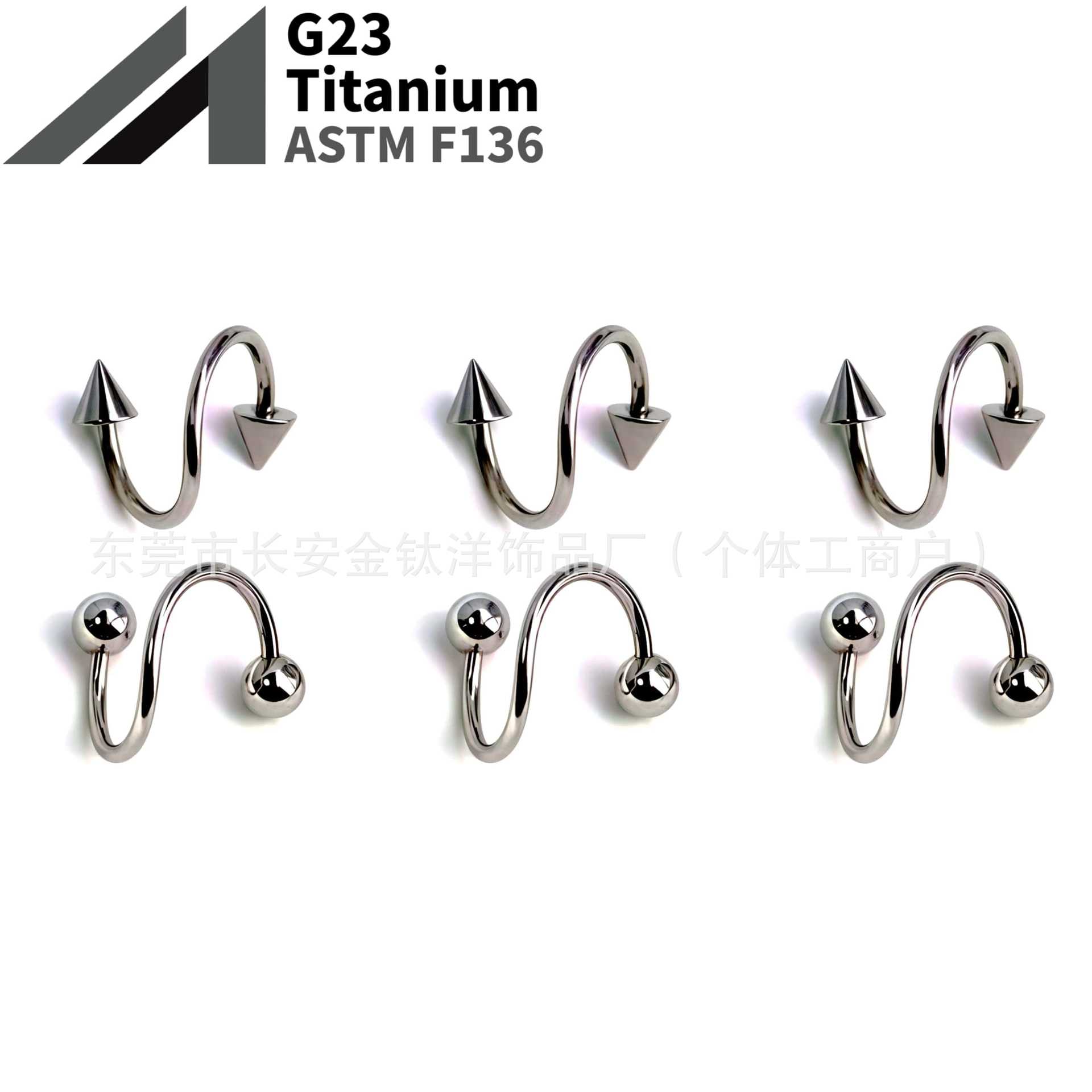 16G labret stud size and finish detail