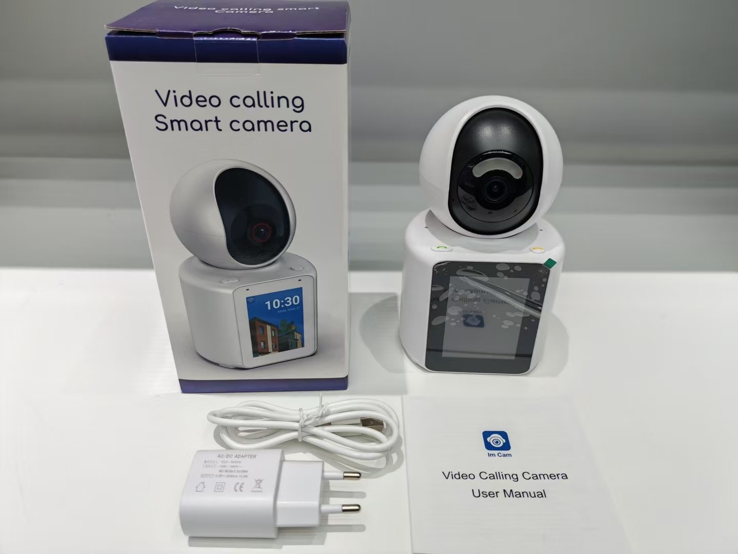 Cámara de Vigilancia y Monitoreo de Plástico ABS con Videollamada Bidireccional para Interiores