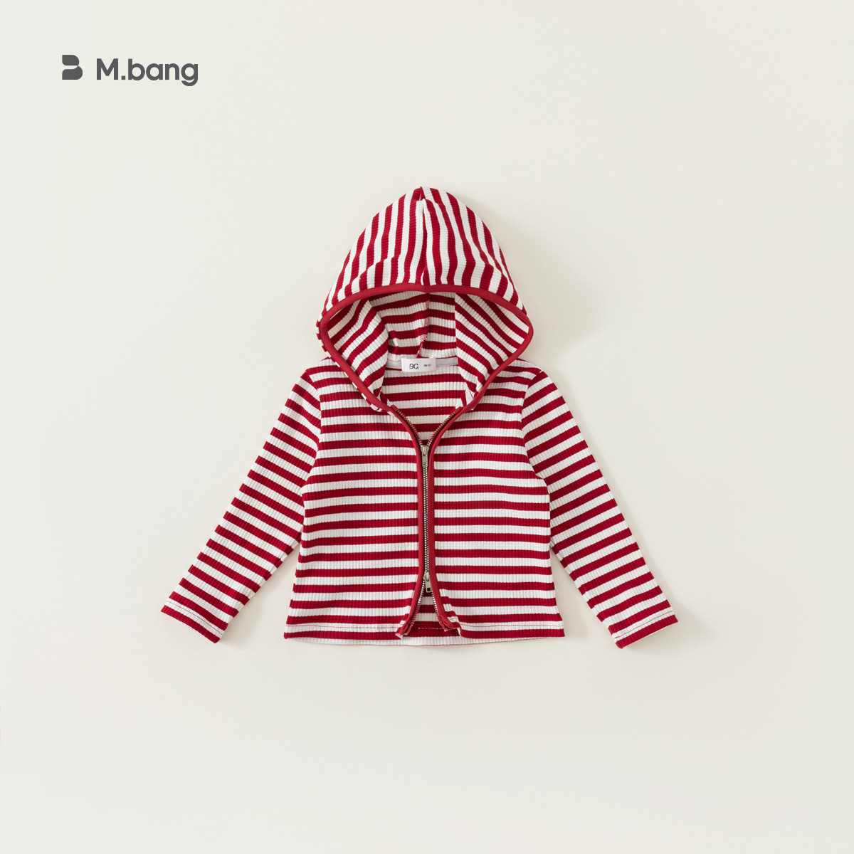 Babycity Spring Korean Style Girls Zipper Striped Slim Long-sleeved Children's Coat Children's CY23052