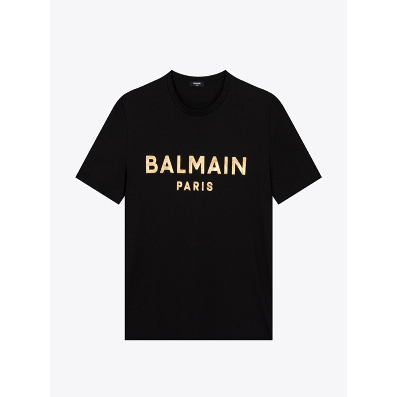 In-stock BALMAIN short-sleeve wholesale men's casual round-neck T-shirt