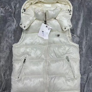 2025 New Autumn and Winter Thickeneded Classic Maya Cotton Jacket for Men and Women Detachable Couple Warm Sleeveless Stand-Up Collar Vest