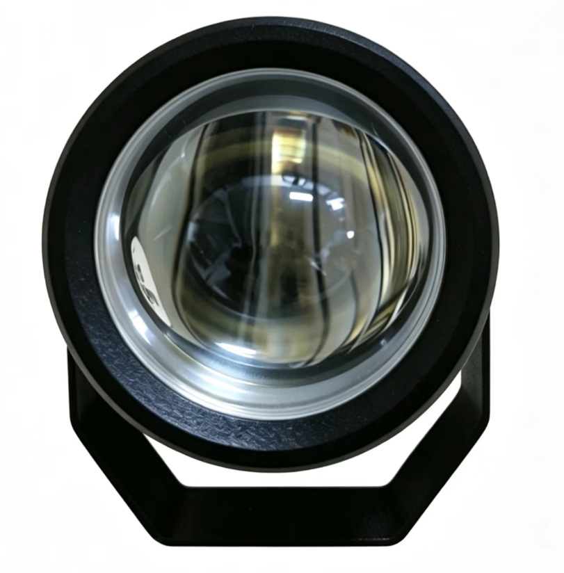 Motorcycle Led External Spotlight with Dual Yellow and White Lights, Integrated High and Low Beam, Electric Vehicle Lens Headlight, Waterproof Modification