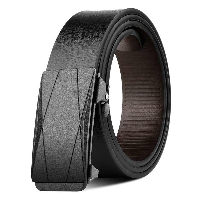 Genuine Leather Belt For Men Automatic Buckle Business Style_voghion.com