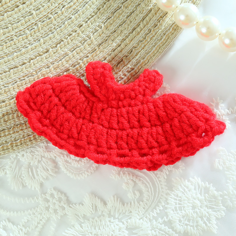 단색 스커트 레드