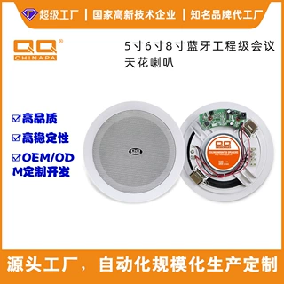 源头工厂 8寸无线蓝牙天花吸顶音响有源吊顶喇叭立体声音箱