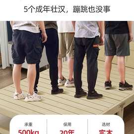 折叠床午休单人床1米5成人简易家用实木硬板午睡双人出租1米1小床