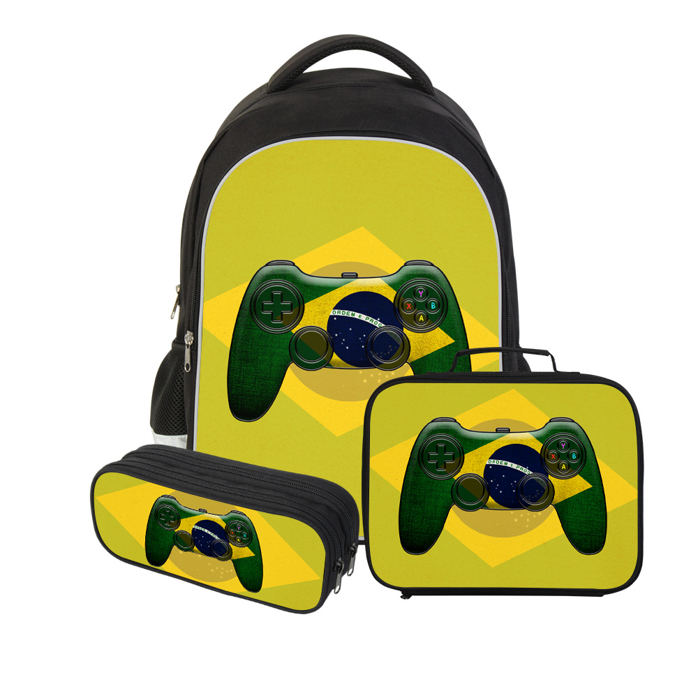 더블 배낭 3 피스 세트 브라질 국기