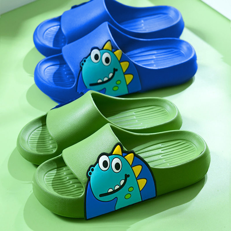 Dinosaur Kidsren's Slippers Boys Bathroom Bath Indoor Non-Slip Soft Bottom Baby Home Cartoon Cute Girl Slippers