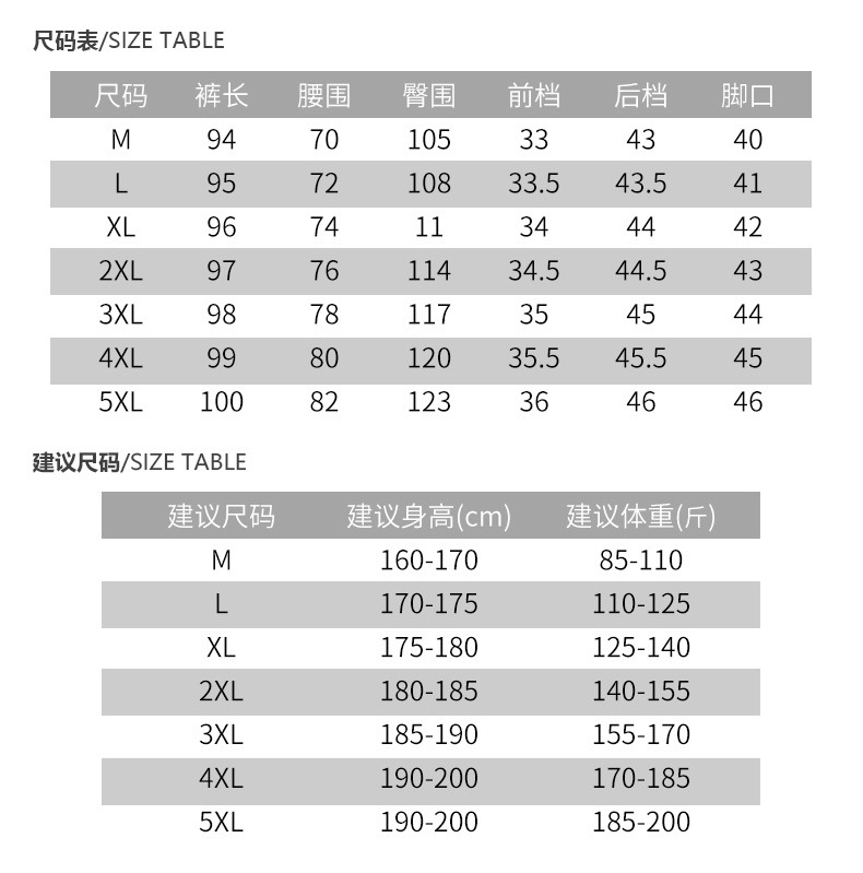 加绒卫裤男华夫格爆款卫裤男2022秋冬新款宽松男裤M-5XL休闲裤男详情2