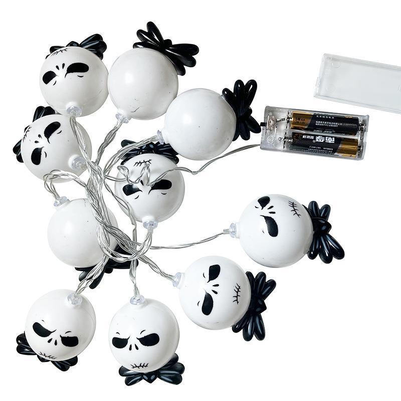 アマゾンクロスボーダー新型ledハロウィーン鬼顔灯串幽霊usb電池カラー灯パーティー装飾祝日灯|undefined