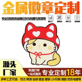 工厂定制金属徽章 烤漆勋章校徽企业logo珐琅司徽胸针胸章定做