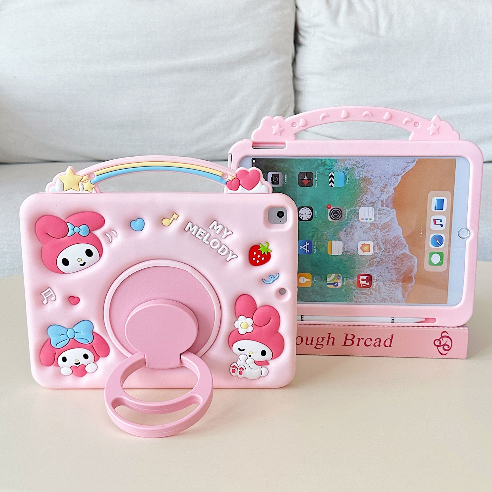 Suitable for Ipad9 Protective Case 2025 Tablet Case Air7/6 Anti-Fall 11Th Generation Horizontal and Vertical Support 10.2 Rotating Silicone