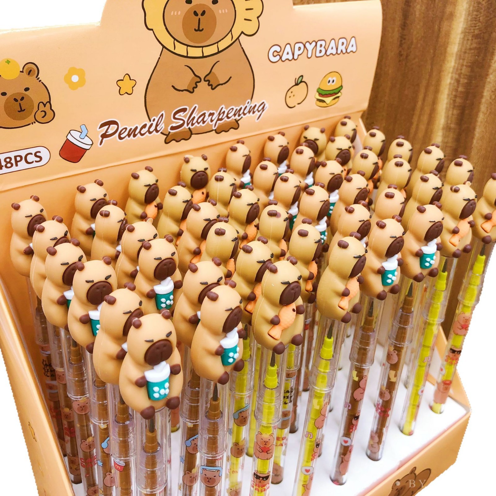 Fuente transfronteriza dibujos animados lápiz sin raspado lindo lápiz de bala capibara