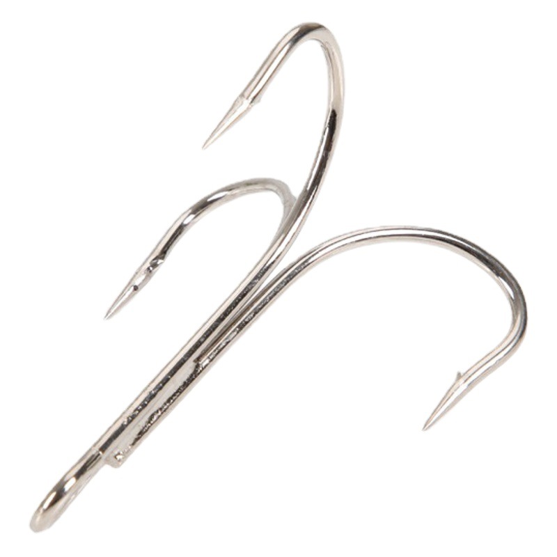 Oblique fishhook anchor hook silver carp big fish hook grass carp Luya three-claw spear hook butterfly hook three-fork hook