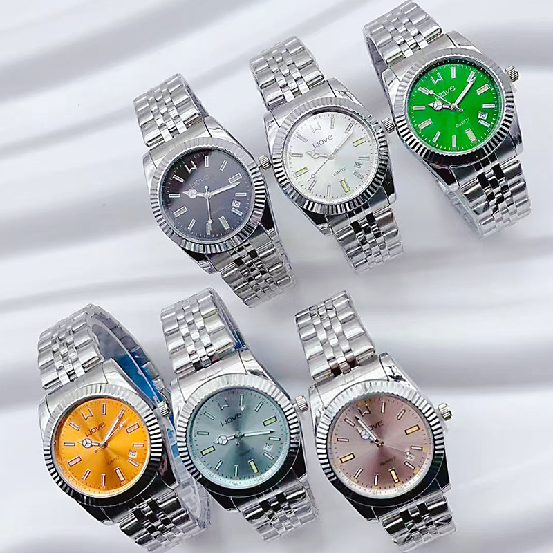 Reloj de Cuarzo para Mujer con Correa de Acero, Acero Inoxidable y Aleación, Resistente al Agua, para Uso Diario image 2