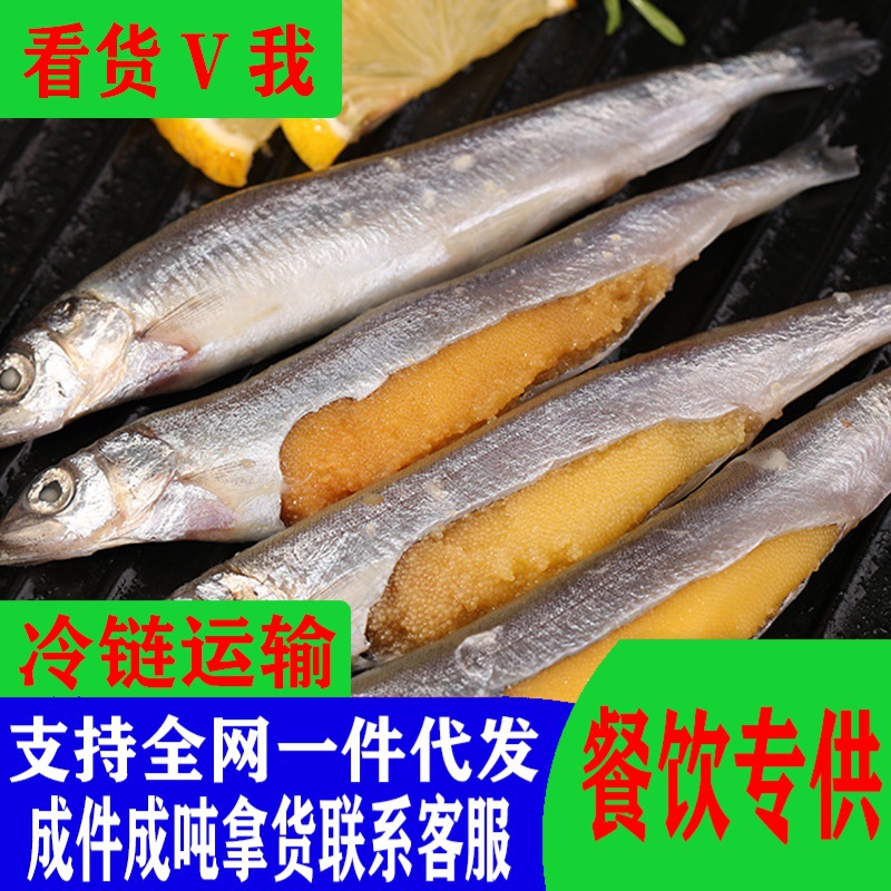 满籽多春鱼新鲜速冻胡瓜鱼鲜活特大冷冻毛鳞鱼商用烧烤整箱批发