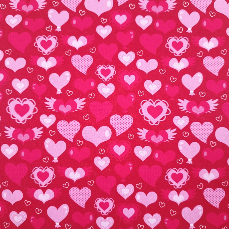 Amazon Valentine's Day Handmade cloth head cloth group DIY patchwork love plaid letter digital printing fabric
