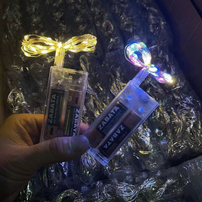 新款两节电池盒灯线套装浪漫氛围感节日装饰创意惊喜表白布景道具