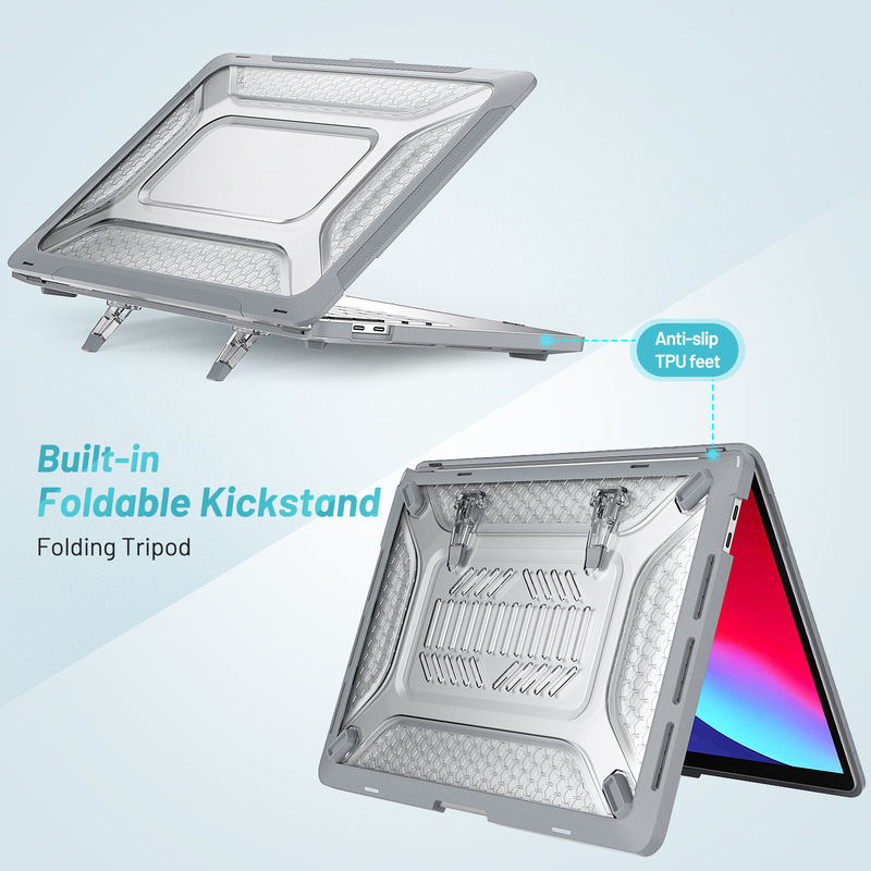 SuitAble for MAcbook Pro 13.3 A2338 AmAzon M1/m2 Computer CAse TPU Protective Cover Hidden BrAcket