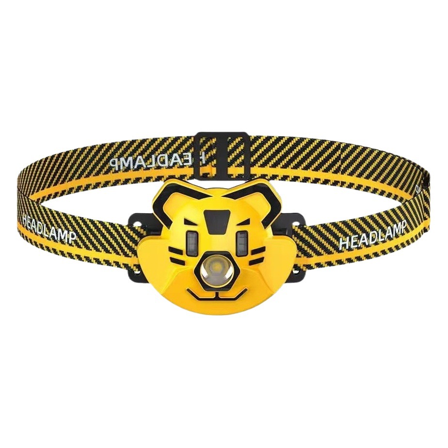 Transfronterizo nuevo faro creativo pequeño Tigre faro al aire libre fuerte luz de iluminación linterna recargable portátil al por mayor