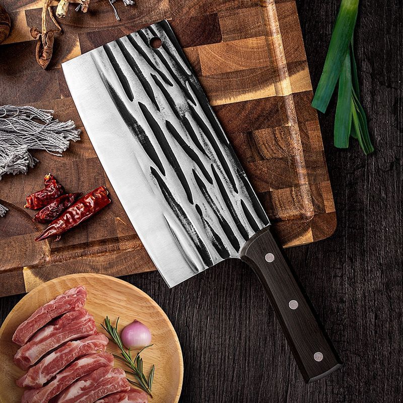 kitchen knife Fast live broadcast Explosive money kitchen tool Wooden handle Chef Knife