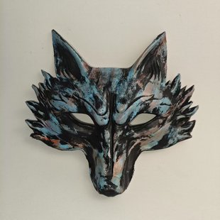 Halloween Hot-Selling Mardi Gras Carnival Party Pu Foam 3D Animal Fox Mask Cartoon