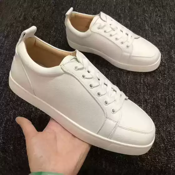 New 2025Cl Electric Embroidery Men's Shoes with Red Soles, Black Embroidered Low-Top Lace-Up Casual Shoes, Women's Shoes, Couple Style Sports Shoes