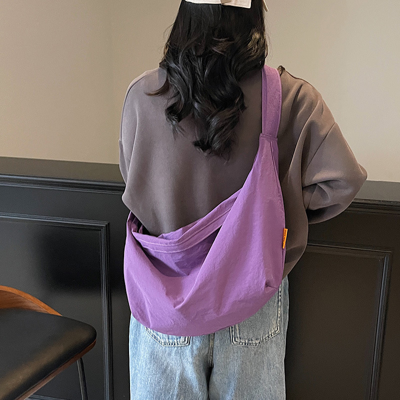 Casual Big Bag Women's 2025 New Fashion Cloth Bag Korean Style Lightweight Shoulder Bag Large Capacity Tote Bag Dumpling Bag