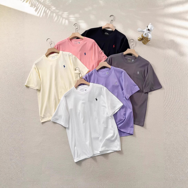 2026Ssralp Lauren Ralph Lauren Classic Pony Embroidered Round Neck Short-Sleeved T-Shirt