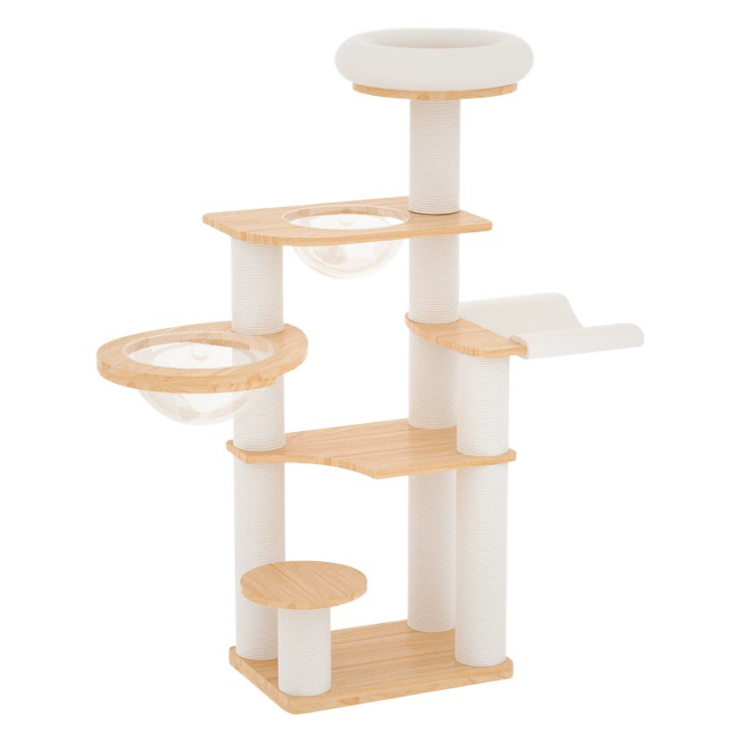 Pet Beiya стойка для скалолазания для кошек из цельного дерева кошачье гнездо кошачье дерево интегрированная космическая капсула кошачьи царапины большая Дубовая стойка для кошек не покрывает землю