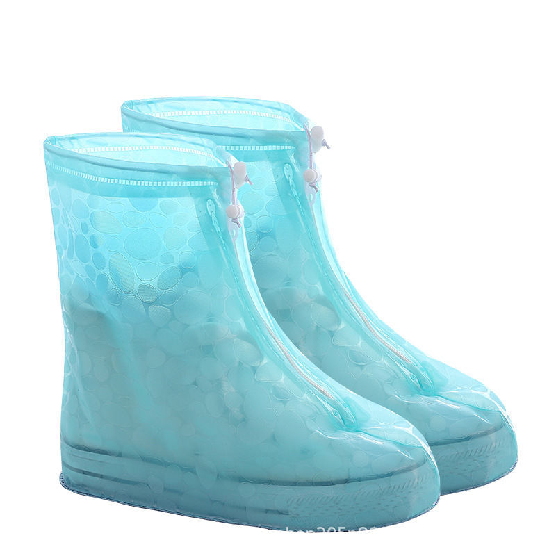 Venta al por mayor cubierta de zapato de lluvia de PVC impermeable antideslizante moda engrosada resistente al desgaste cubierta de zapato adulto al aire libre cubierta de zapato de viaje fabricante