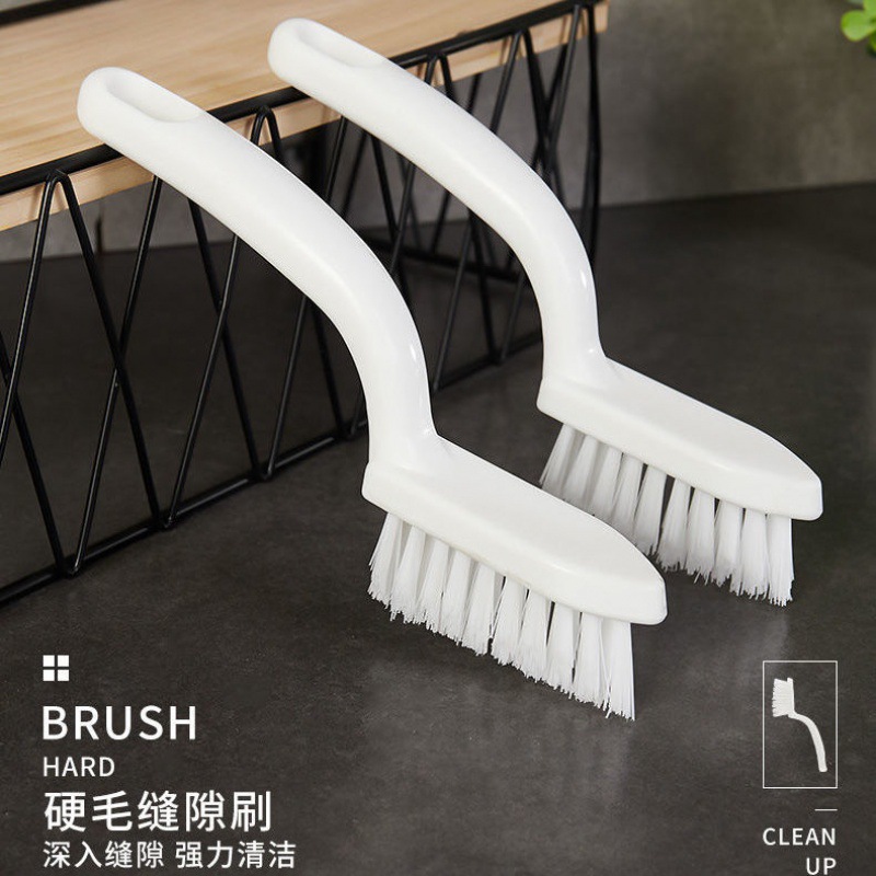 Bathroom Corner Brush, Bathroom Tile Floor Gap Cleaning Brush, Kitchen Dead Corner Removal Tool, Hard-Bristled Small Brush