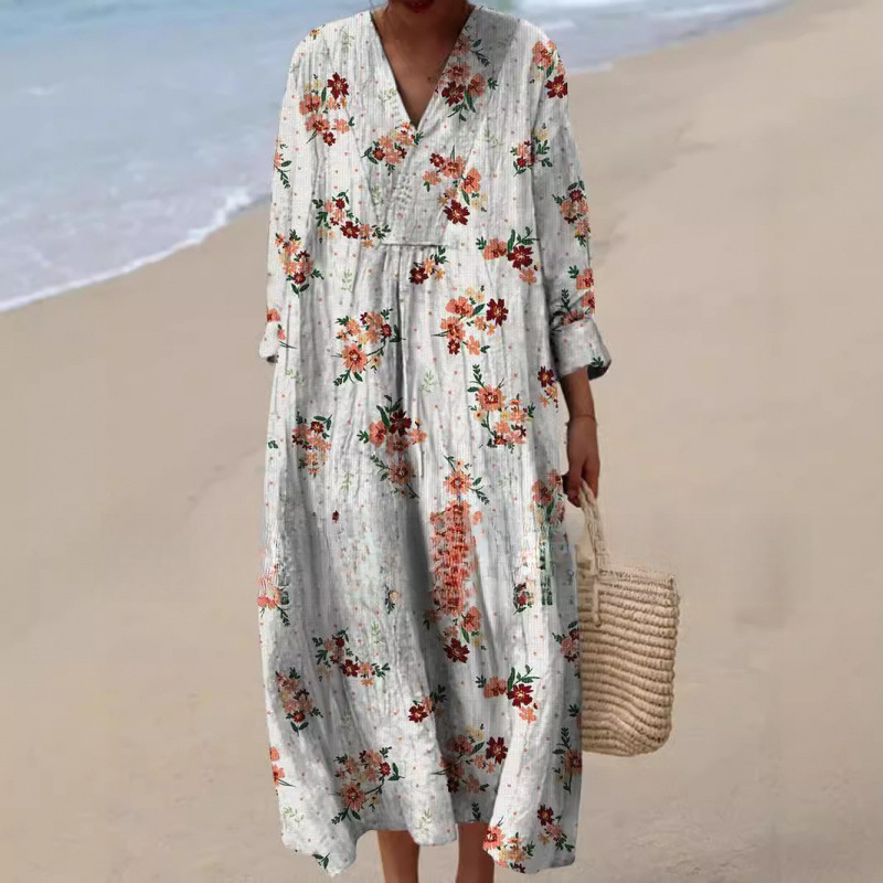 New European and American Style Autumn Long-Sleeve Dress, Plus-Size Creative Casual Loose Long-Sleeve Dress New European and American Style Autumn Long-Sleeve Dress, Plus-Size Creative Casual Loose Long-Sleeve Dress