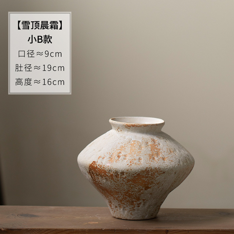 Jingdezhen Jiaxifeng vasos de cerámica retrógrados nostálgicos frascos de cerámica nueva sala de estar china estudio frascos de cerámica gruesa envío gratuito