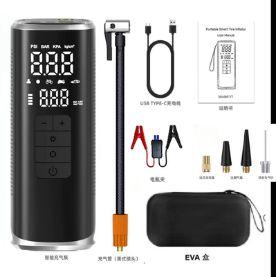 25-cylinder, Hava nasosu - 8000mah-smart-clip-eva-box-blue