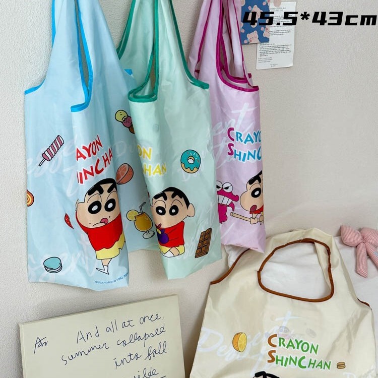 (Clearance) Crayon Shin-Chan Large Capacity Shoulder Bag Student Tote Bag Foldable Shopping Bag Cute Cartoon Factory (Clearance) Crayon Shin-Chan Large Capacity Shoulder Bag Student Tote Bag Foldable Shopping Bag Cute Cartoon Factory