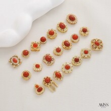 �Ƕ��Ȼ�ϼt�~�18K����U�ձ�노���diy���K����朴��Ʒ���