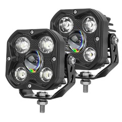 Xingshiyuan クロスボーダー 4 インチ 40 ワットレンズスポットライト/乱視トラックオフロード四つ葉のクローバー LED スポットライトオートバイライト
