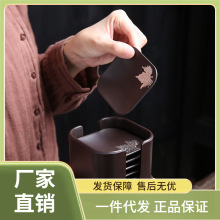 电木茶杯垫工夫茶道茶具隔热垫子杯托日式家用黑檀木组合套装配件