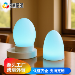 led蛋形灯RGB16色酒吧KTV氛围台灯遥控充电款创意西餐厅装饰夜灯