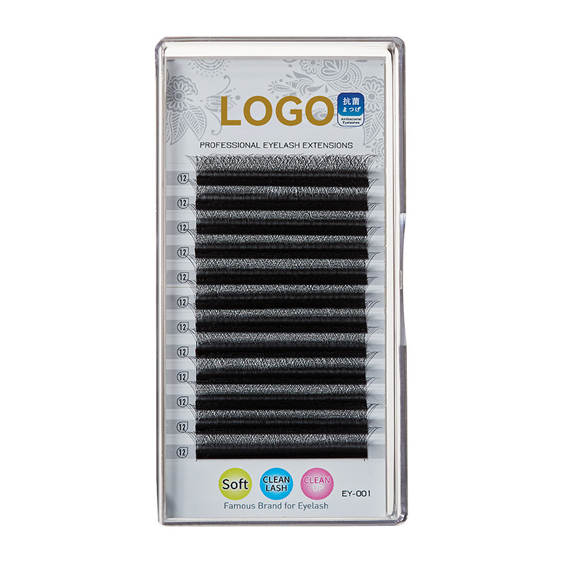 Pestañas florecientes 4D personalizadas, pestañas postizas, CD rizado grueso natural, hilera densa, trébol de cuatro hojas suave, pestañas injertadas al por mayor