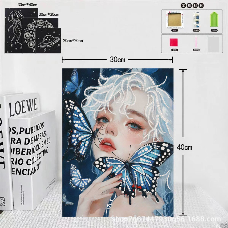 30*40 新しい自己粘着パール絵画 diy パール絵画材料パッケージ装飾絵画手作りショップストール卸売送信者|undefined