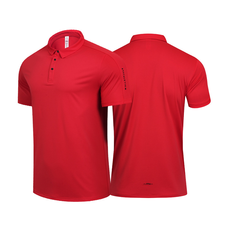Camisas de polo de verano de hielo secado rápido hombres y mujeres deportes casuales de mangas cortas correr fitness con collar chaqueta de tenis gran chaqueta
