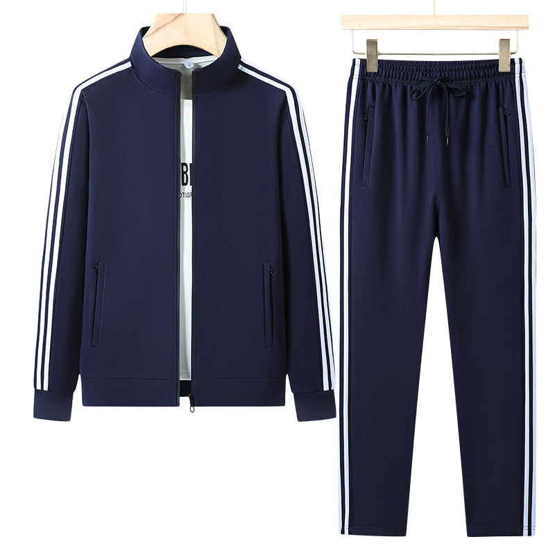 L - 6XL primavera y otoño traje deportivo casual hombre seda romana traje suelto grande hombre gordo pantalones largos pies