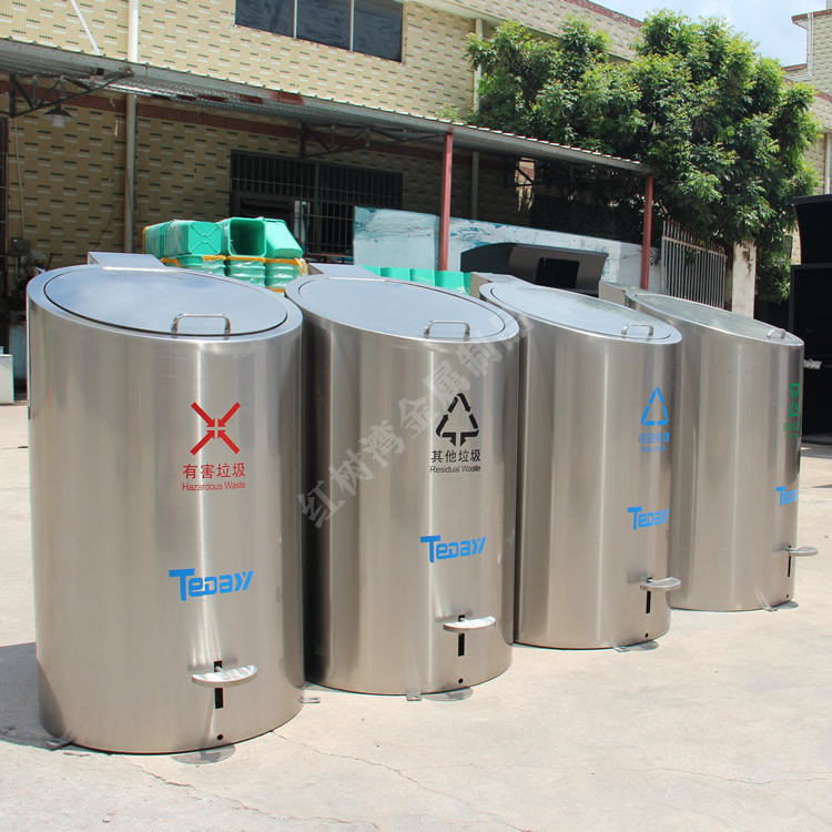 环卫地埋式升降不锈钢分类垃圾桶果皮箱泸州物业小区改造垃圾箱